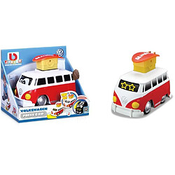 Bburago BB JUNIOR - VOLKSWAGEN PUSH & GO - Van Samba et Surf - Assortiment rouge et bleu