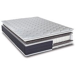 Acheter Ebac Matelas 90x190 Rhodes - Ressorts ensachés - Hauteur 24 cm - Soutien ferme