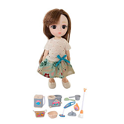 1:12 BJD Poupée 12 Articulée Flexible Articulée + Ensemble D'outils De Nettoyage Jouet Accs A