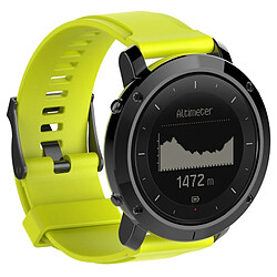 Wewoo Bracelet pour montre connectée Dragonne de remplacement en silicone SUUNTO Traverse Cyan 