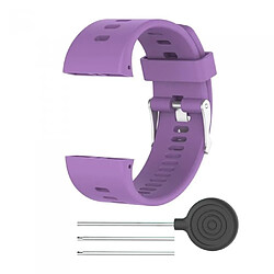 Wewoo Bracelet pour montre connectée Dragonne Sport en silicone POLAR V800 Violet