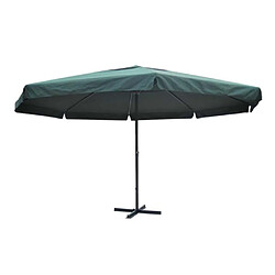 vidaXL Parasol vert aluminium 500 cm