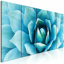 Paris Prix Tableau Imprimé 5 Panneaux Agave Narrow Blue 80 x 200 cm 