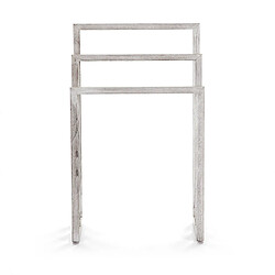 Porte Serviettes sur Pied Thai Natura Gris Bois de cèdre 55 x 93 x 27 cm