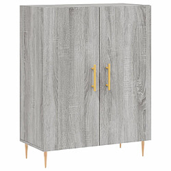 vidaXL Buffet sonoma gris 69,5x34x90 cm bois d'ingénierie