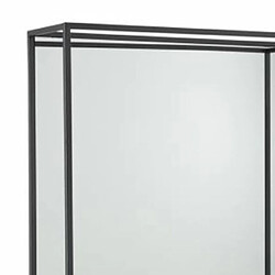 Mes Lot de 3 miroirs carrés 60, 50 et 40 cm en métal noir