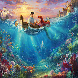 Schmidt Spiele- Thomas Kinkade Disney Ariel Puzzle 500 pièces dans Une boîte rétro, 59927, Coloré