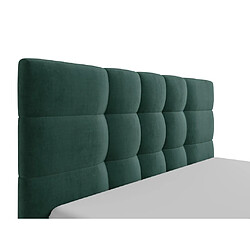 Lit coffre 180 x 200 cm - Tissu - Vert sapin - ELIAVA de Pascal Morabito pas cher