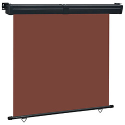 vidaXL Auvent latéral de balcon 165x250 cm Marron