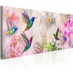 Paris Prix Tableau Imprimé Colourful Hummingbirds Narrow 50 x 150 cm