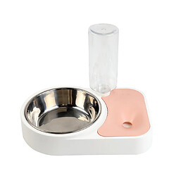 Gamelle pour chien Pot automatique à double bol pour animaux de compagnie - Rose