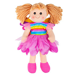 Bigjigs Toys Poupée douce Chloe, 34 cm de haut 