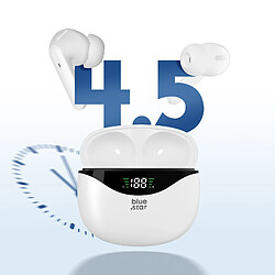 Bluestar Blue Star Écouteurs Bluetooth Commande Tactile Autonomie 4.5h Étanche IPX4 Blanc pas cher