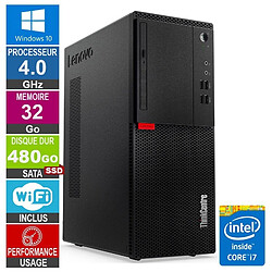 Lenovo M710T i7-6700 4GHz 32Go/480Go SSD Wifi W10 - Reconditionné