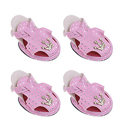 Acheter chien sandales bottes réglables été petit chien chat chiot chaussures rose m