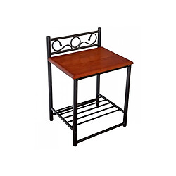 Homestyle4U Table de chevet en metal