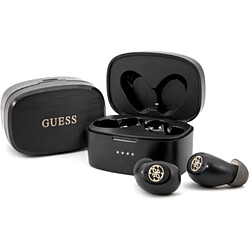 Guess Maroquinerie GUTWSJL4GBK Ecouteurs Sans Fil Bluetooth Jack 3.5mm Intra-Auriculaire Noir