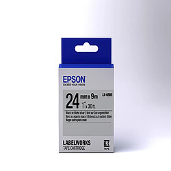 Epson LK-6SBE - Mat - Noir sur Argent Mat - 24mmx9m