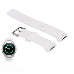 Wewoo Bracelet de montre couleur unie avec dragonne pour Galaxy Gear S2 R720 (blanc) 