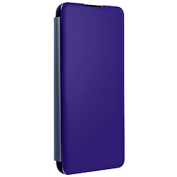 Avizar Housse Samsung Galaxy S21 Ultra Clapet translucide Miroir Support Vidéo Violet