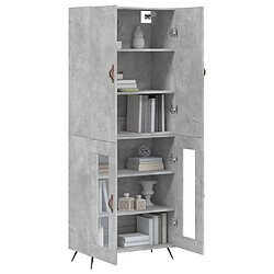 Avis Maison Chic Buffet,Meuble de Rangement,commode pour salon,Cuisine Gris béton 69,5x34x180 cm Bois d'ingénierie -MN80231