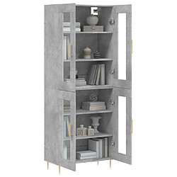 Avis Maison Chic Buffet,Meuble de Rangement,commode pour salon,Cuisine Gris béton 69,5x34x180 cm Bois d'ingénierie -MN62186