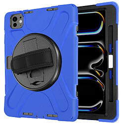 Avizar Coque pour iPad Pro 13 2024 Antichoc avec Poignée Support et Sangle Bleu 