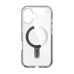 Speck Coque pour iPhone 16 Presidio Antichocs MagSafe avec Système ClickLock Transparent 