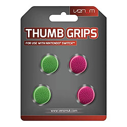 Venom THUMB GRIPS PINK GREEN SWITCH THUMB GRIPS PINK GREEN SWITCH 