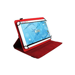 Housse Universelle pour Tablette en Cuir Rotative 3GO CSGT21 7"" Rouge 