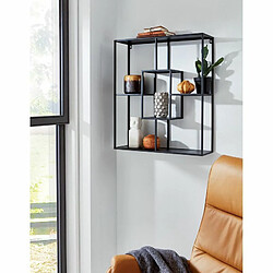 Paris Prix Étagère Murale Design Tybia 70cm Noir pas cher