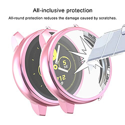 Wewoo Boîtier de montre Pour Samsung Active Watch - Housse de protection en TPU à couverture totale Rose pas cher