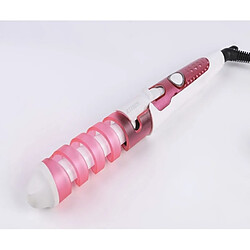 Wewoo 2 PCS Outil de coiffure Hair Curler Roller Spiral Fer à friser Rose 