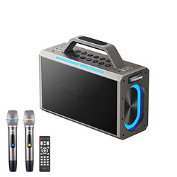 Yonis Enceinte Bluetooth 2.2 Canaux 150W Effet Bass Puissant Micro Double