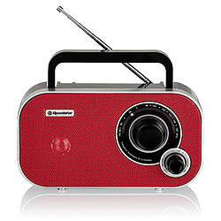 Radio FM Portable Analogique, sur Secteur / à Piles, Petite petit et Léger, , Rouge, Roadstar, TRA-2235RD