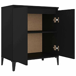 Acheter Maison Chic Buffet,Meuble de Rangement,commode pour salon,Cuisine Noir 60x35x70 cm Aggloméré -MN17025