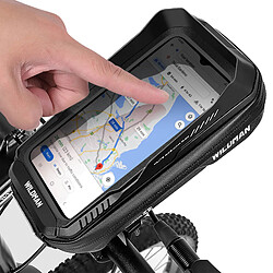 Sacoche Vélo Étanche Capacité 0.6L Fenêtre Tactile Rotatif 360° Wildman XT3 Noir pas cher