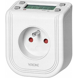 VIRONE DT-4 Prise Programmable avec afficheur LCD supérieur 230 VAC 3680 W 16 programmes simulateur de présence