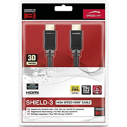 Speedlink SHIELD-3 Câble HDMI HQ avec Ethernet pour PS3 2m