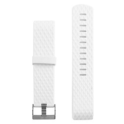 Avis Wewoo Bracelet blanc pour Fitbit Charger 2 Montre Diamond Texture TPU Bracelet, Longueur totale: 23cm