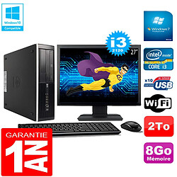 PC HP Compaq Pro 6300 SFF I3-2120 8Go 2To Graveur DVD Wifi W7 Ecran 27" · Occasion 