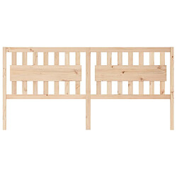 Avis Maison Chic Tête de lit scandinave pour lit adulte,Meuble de chambre 205,5x4x100 cm Bois massif de pin -MN55649