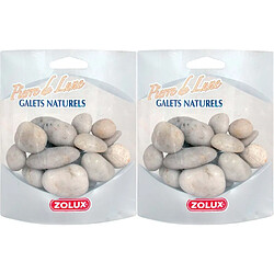 ZOLUX Galets naturel Pierre de lune (Lot de 2).