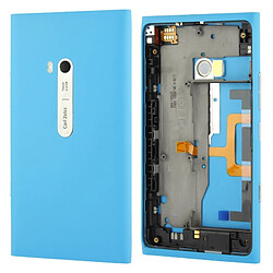 Wewoo Pour Nokia Lumia 900 bleu Couverture arrière de batterie de logement avec le câble de de bouton latéral