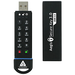 Apricorn Aegis Secure Key 3.0 lecteur USB flash 120 Go USB Type-A 3.0 (3.1 Gen 1) Noir