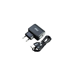 Eko Pack Chargeur Secteur USB-A 5W et Câble Micro-USB 1m Noir