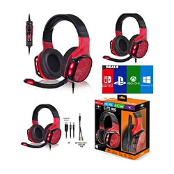 Spirit of Gamer Casque GAMER PRO-EH60 gaming PS5 PS4 SWITCH· SWITCH Lite XBOX ONE XBOX SERIES X/S-PC RETROECLAIRE ROUGE