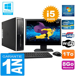 PC HP Compaq 8300 SFF Core I5-2400 Ram 8Go Disque 1 To Wifi W7 Ecran 19" · Occasion 