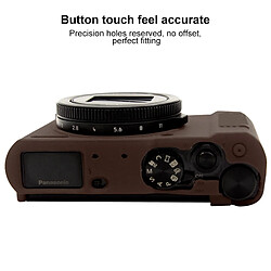 Wewoo Étui de protection en silicone souple pour Panasonic Lumix LX10 café pas cher