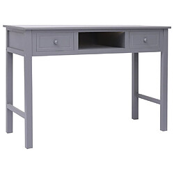 vidaXL Bureau Gris 110 x 45 x 76 cm Bois